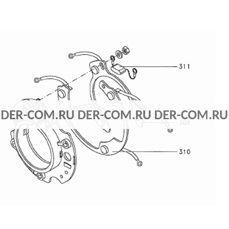 Диодный мост M22FA500B для генераторов Marelli Motori ДизельЭнергоРесурс